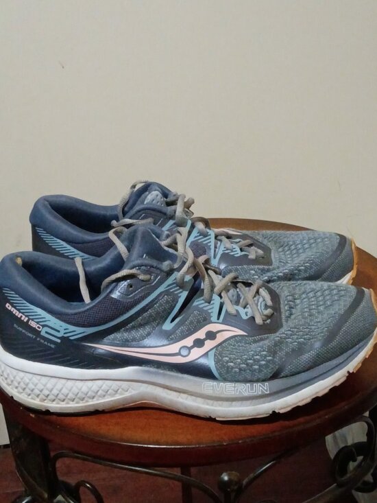 Saucony Shoes - Saucony Women's Omni Iso 2 Running Shoes Size 10.5 Slate/Pink S10511-1